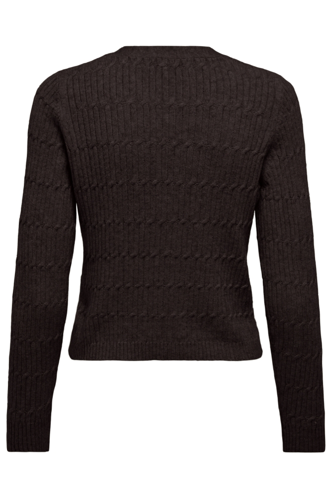 ONLKATIA LIFE LS VNECK CARDI KNT NO 15310902 BLACK COFFEE
